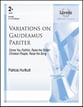 Variations on Gaudeamus Pariter Handbell sheet music cover